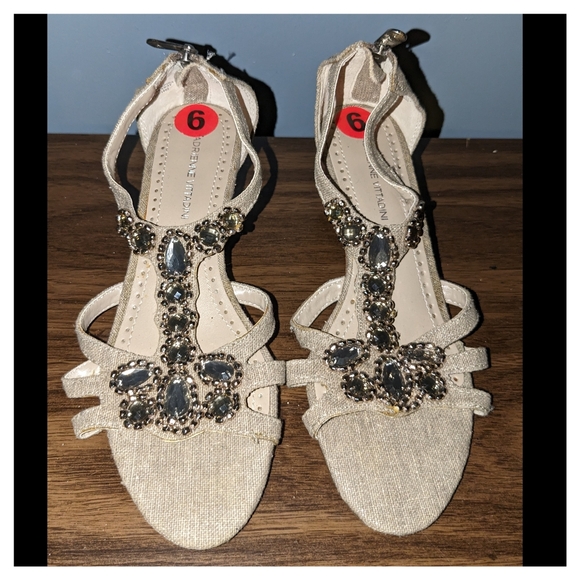 adrienne vittadini wedge sandals size 6 - Picture 1 of 6